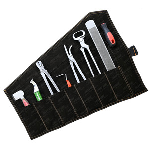 ชุดเครื่องมือตัดแต่งกีบม้าสำหรับงานหนัก คุณภาพสูง ประกอบด้วย คีมตัดแต่งกีบ คีมหนีบ ตะไบกีบสองด้าน และเกือกม้า - Product Image 1