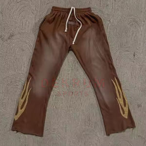 Nouvel Arrivage Survêtements Homme Hiver Grande Taille en Coton Éponge Couleur Unie Vente en Gros Faible MOQ Couleur Personnalisable - Product Image 4