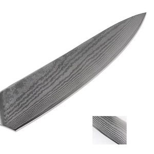 มีดเชฟเหล็กดามัสกัสญี่ปุ่นคุณภาพสูง ด้ามไม้ ล้างในเครื่องล้างจานได้ เหมาะสำหรับการเตรียมอาหารประจำวัน - Product Image 6