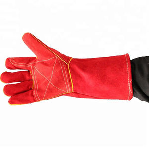 2025 Gants de soudage en cuir enduit de PU de haute qualité du Pakistan Conception de logo personnalisé avec poignées respirantes pour la protection - Product Image 4
