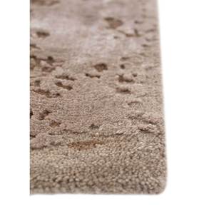 Alfombra Kavi de Lana y Seda de Bambú Anudada a Mano - Diseño Abstracto Teoría del Caos Beige Marrón para el Hogar, Alfombra de Yute Rectangular para Adolescentes y Pasillos Esk-316 - Product Image 4