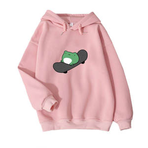 Sudaderas con capucha de gran tamaño con estampado gráfico de manga larga para mujer - Product Image 6