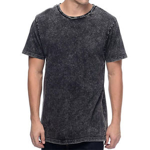 Camiseta lavada con ácido Vintage para hombre con logotipo personalizado 100% algodón desgastado de peso pesado de manga corta estilo formal de gran tamaño - Product Image 2
