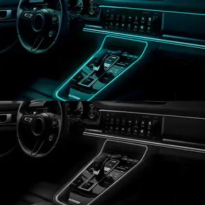 "Cardi" 12V Rgb Auto Interieur Optische Acryl Strip 12V Decoratief Omgevingslicht Voor App-Bediening Anderen Auto Licht Accessoires