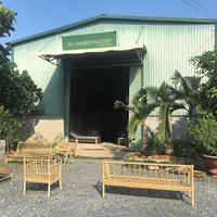 Bambu koltuk takımı oturma odası ve Villa mobilya için gerçek fabrika tarafından üretilen Vietnam toptan seçenekleri mevcut