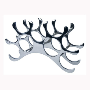 2025 cerf Design supports de stockage de vin couleur argent cuisine table 3 porte-bouteilles de vin utilisation pour la fête et le Bar - Product Image 4