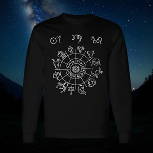 Camiseta Promocional de Manga Larga con Astrología: Sol de Aries, Luna de Virgo, Leo Ascendente - Product Image 3