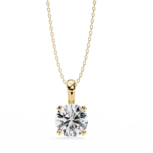 18K Gold Pendant with Stunning Lab Grown Diamond Beautiful Diamond Charms Product - Product Image 1