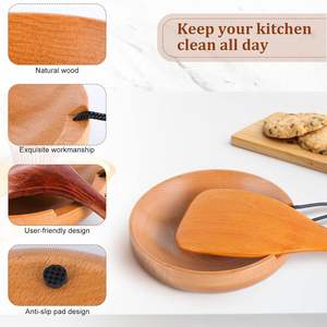 2ชิ้นที่วางช้อนไม้สำหรับบนเตาที่วางช้อนสำหรับเคาน์เตอร์ห้องครัวที่วางช้อนไม้สำหรับเคาน์เตอร์ห้องครัวที่วางช้อนสำหรับเตา - Product Image 3