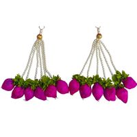 Guirlande de fleurs artificielles pour la fête de mariage traditionnelle indienne Mandap Stage Home Festival Event Backdrop and Celebration