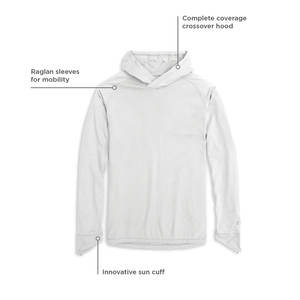 Sudadera con capucha de pesca para hombre en blanco ligera deportiva con logotipo personalizado, diseño al por mayor, Sudadera con capucha de pesca transpirable de secado rápido - Product Image 6