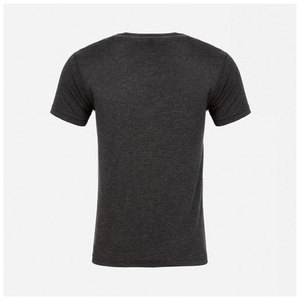 T-shirt à col rond en coton peigné américain 65/35 polyester, solide - Product Image 5