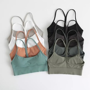 Top personalizado de alta calidad para mujer, Top corto de Yoga para entrenamiento, Sujetador deportivo para Fitness - Product Image 4