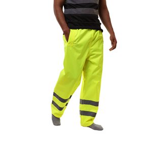 Pantalon de travail de sécurité à prix avantageux |   Pantalon de travail de sécurité élastique bicolore pour hommes |   Vêtements de travail haute visibilité pour autoroute et travaux de construction - Product Image 2