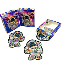 En stock : Sachet Mylar Astronaut 3,5g avec boîte et fenêtre, anti-odeur, pour l'emballage et le stockage alimentaire