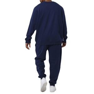 Conjunto Deportivo de Felpa para Hombre, Corte Regular, Informal, para Entrenamiento, con Logotipo Personalizado, Diseño de Bloques de Color, Tallas Grandes - Product Image 3