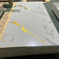 Lámina de Mármol de PVC Personalizable de 1220*2400*3mm, Lámina de Mármol de Plástico UV, Tablero UV para Proyectos de Vivienda