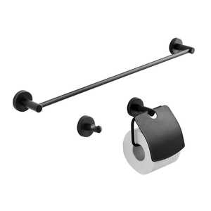 Juego de 3 Accesorios de Baño en Negro Mate - Product Image 1