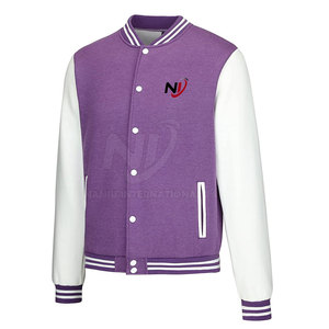 Nouveau design, couleur unie, veste d'hiver Letterman pour hommes, vêtements chauds, veste Letterman pour hommes - Product Image 2