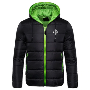 ATLANTIC, nueva chaqueta de invierno con logotipo personalizado más vendida, chaqueta acolchada con cremallera estampada transpirable de poliéster 100% - Product Image 2