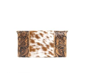 กระเป๋าคลัทช์หนังวัวแท้สไตล์วินเทจโบฮีเมียนทำมือลายสัตว์แฟชั่นตะวันตกสำหรับผู้หญิงรุ่นใหม่ - Product Image 3