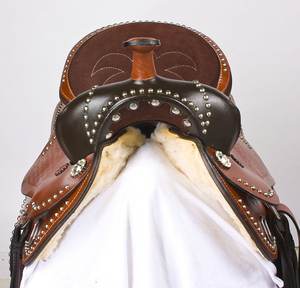 Calidad Premium Racing Western English Horse Saddle Diseñador hecho a mano Cómodo cuero genuino Fabricación al por mayor - Product Image 5
