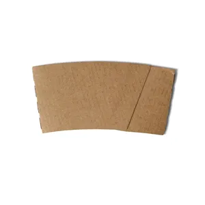 Round Cardboard Sleeves Fit 12/16/20Oz 500 Ml Coffee Mugs Anti-Scald Kraft Disposable <b>Paper</b> Cup - 1000 pcs/carton - Product Image 3