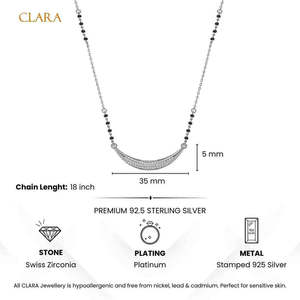 Compre un Mangalsutra de Plata Pura con Baño de Oro, Cadena de Perlas y Diamantes, Estilo Étnico Religioso, Regalo Perfecto para su Esposa - Product Image 6