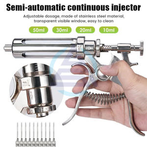 Jeringa Automática Continua de 10/20/30/50 ml con Agujas Ajustables para Inyección de Vacunas en Ganado, Cerdos, Vacas, Ovejas y Pollos - Product Image 5