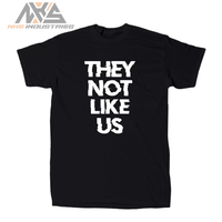 Prix de gros Nouveau design Qualité de luxe Logo personnalisé T-shirt graphique pour homme « They Not Us » Décontracté Coton Écologique Respirant