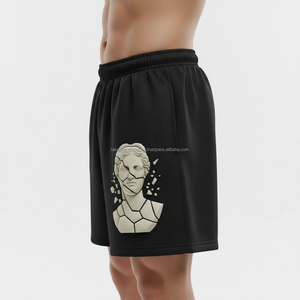 Pantalones Cortos Deportivos para Hombre al por Mayor, 100% Poliéster, Sólidos, Casuales, Ecológicos, Ligeros, Transpirables, de Secado Rápido, con Logotipo Personalizado OEM, para Verano - Product Image 3