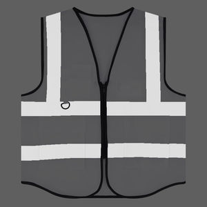 Gilet de sécurité réfléchissant personnalisé haute visibilité avec logo et multi-poches pour le travail en plein air - Product Image 2