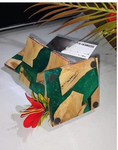 Sous-verres en bois et résine de style bohème, écologiques, fabriqués à la main, design personnalisable, pour la décoration du salon, vente en gros - Product Image 4