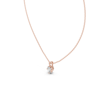Collier en diamant créé en laboratoire 1 CT, diamant VVS-VS EF CVD, or 18 carats, 14 carats, options or rose, or jaune, or blanc - Product Image 4