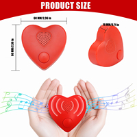 Boîtier Module Sonore Enregistrable en Forme de Cœur 350S avec Puce Musicale pour Jouets en Peluche et Animaux en Peluche