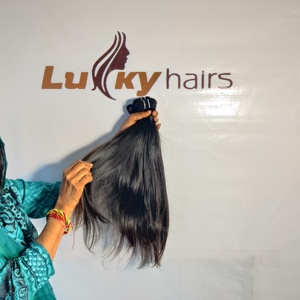 Cheveux humains vietnamiens raides bruts vierges vrais cheveux humains de gros prix d'usine cheveux crus - Product Image 2