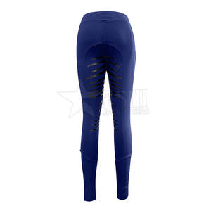 Culotte de sport équestre pour femme de haute qualité pantalon d'équitation en silicone à siège complet leggings avec logo personnalisé en gros - Product Image 2