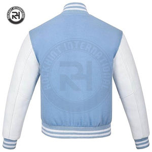 Veste universitaire personnalisée de haute qualité OEM label privé veste Letterman en laine mélangée style baseball avec écusson brodé - Product Image 4