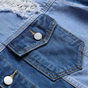 New Autumn and Winter Men's Slim Denim Jacket <b>Large</b> Size Fashionable Casual Style Fur Collar Men's Denim Winter Jacket - Product Image 3