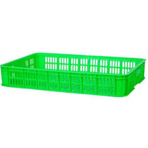 5040 caisse en plastique 2T Oem caisses de stockage empilables en gros caisse de légumes en plastique à Surface lisse diverses couleurs Logo personnalisé - Product Image 1