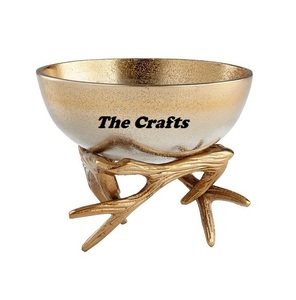 Bol de service pour fruits et chocolat en métal poli au design unique pour accessoires de cuisine, qualité de luxe, couleur cuivre - Product Image 5