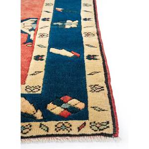 Tapis en laine de grande surface de style classique Nuray, noué à la main, motif médaillon rouge et orange, pour la maison et le couloir Pae-944 - Product Image 4