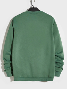 Sudadera de Algodón Extra Grande Personalizada, Estilo Vintage Lavado, Cuello Redondo, Logotipo Personalizado, Sudadera de Alta Calidad para Hombre - Product Image 2