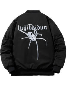 Recién llegado, chaqueta de invierno hecha a medida para hombre, chaqueta Bomber ligera de alta calidad con decoración bordada, tela de lona - Product Image 3