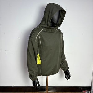 Sweat-shirts et sweats à capuche personnalisés pour hommes en camouflage vert OEM, 320 g/m², 600 g/m², en molleton français pour hommes - Product Image 4