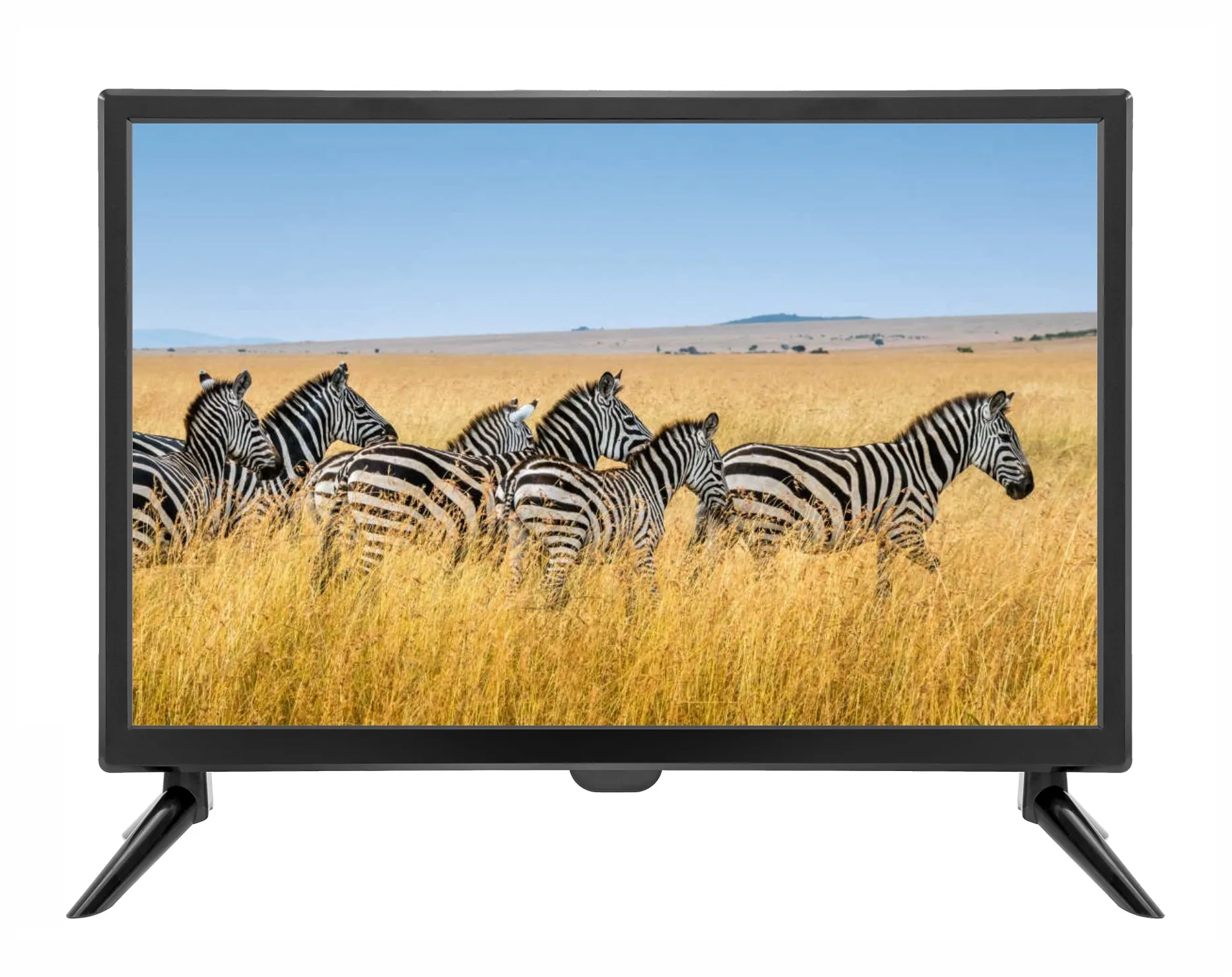 Bon prix 24 pouces 12V DC TV grand écran HDTV et moniteur 24 "Portable LED TV pour la télévision africaine
