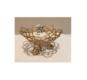 Tazón de fruta de latón Tazón de servidor clásico con soporte de base decorativa Tazón de nuez de condimento de calidad superior con venta - Product Image 6