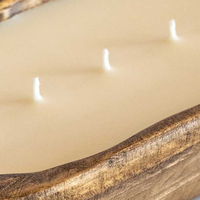 Bol de bougie parfumée en bois en gros de haute qualité pour des occasions telles que le ramadan de Pâques et les fournitures naturelles en vrac de la fête des pères
