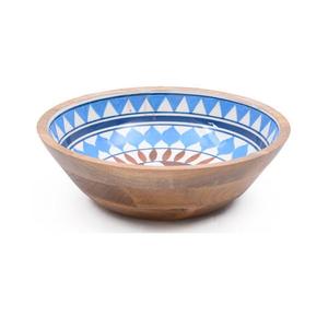 Bol en bois rond le plus vendu pour l'impression numérique de bol en bois de service de salade de conception classique d'hôtel - Product Image 2