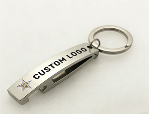 Llavero Abridor de Botellas de Metal con Logotipo Personalizado |   Abridor de Botellas Personalizado con Grabado para Regalos Promocionales y Recuerdos Empresariales - Product Image 2